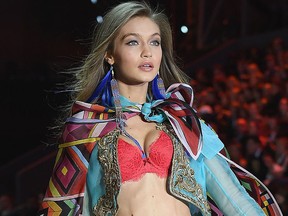 Gigi Hadid walks during the 2016 Victoria's Secret Fashion Show on Nov. 30, 2016 in Paris, France.  (Dimitrios Kambouris/Getty Images for Victoria's Secret)