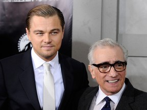 This Feb. 17, 2010, file photo shows actor Leonardo DiCaprio, left, and director Martin Scorsese attending the premiere of "Shutter Island" at The Ziegfeld Theatre, in New York. Erik Larson's "The Devil in the White City" is finally headed to the big screen, with Scorsese directing and DiCaprio starring. (AP/Peter Kramer, File)