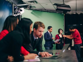 York University and Seneca College offer numerous joint programs. For example, students can earn a York degree in communication arts and a Seneca diploma in TV broadcasting, radio broadcasting, creative advertising or journalism. 
Photo submitted by Seneca College