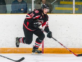 Drew Marquette scored the game-winning goal with 3:08 left in the third period and also added an empty-net goal as the Gananoque Islanders beat the Amherstview Jets 5-3 in a Provincial Junior Hockey League game Saturday afternoon in Gananoque. (The Whig-Standard)