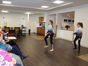 Performers from Step n Sound entertained the residents at the Cochrane Retirement Living Facility first anniversary.