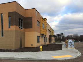 Submitted photo
Trent River Public School looking to the north. The front entrance is at the right by the canopy.