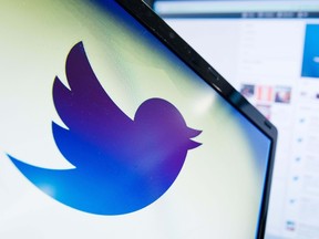 The logo of social networking website ‘Twitter’ is displayed on a computer screen in London on September 11, 2013. (File photo)
