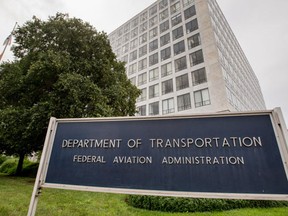 The Transportation Department's Federal Aviation Administration (FAA) building in Washington. (AP Photo/Andrew Harnik)