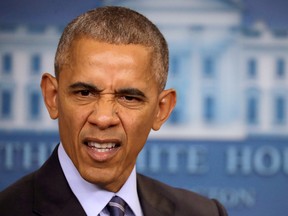 U.S. President Barack Obama answers questions during a news conference in the Brady Press Breifing Room at the White House December 16, 2016 in Washington, DC. (Chip Somodevilla/Getty Images)