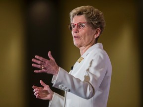 Premier Kathleen Wynne speaks during a morning event at the Canadian Club Toronto at the Fairmont Royal York Hotel in Toronto, Ont. on Tuesday December 13, 2016. (Ernest Doroszuk/Postmedia Network)
