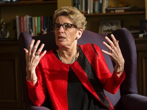 Premier Kathleen Wynne sits down for a year-end interview with the Toronto Sun on Dec. 20, 2016. (Craig robertson/Toronto Sun)