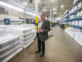 Byron Nelson, president of Leland Industries Inc., a manufacturer of nuts, bolts and other steel products in Toronto, Ont. on Dec. 20, 2016. (Ernest Doroszuk/Toronto Sun)