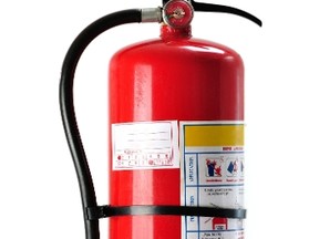 Safety tip: Buy a fire extinguisher ? the higher the number rating on the extinguisher, the more fire it puts out.