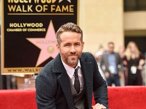 Actor Ryan Reynolds attends a ceremony honoring him with a star on the Hollywood Walk of Fame on December 15, 2016 in Hollywood, California. (Photo by Matt Winkelmeyer/Getty Images)
