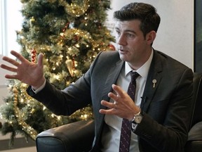Mayor Don Iveson says a third rail line following the Canadian Pacific right-of-way will likely be needed to serve south Edmonton. LARRY WONG / POSTMEDIA
