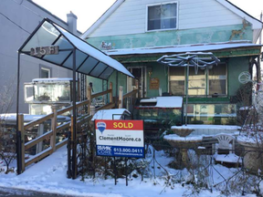 The house on Marier Avenue in Vanier that was once famous for its glitzy Christmas decorations has been sold. (Jacquie Miller, Postmedia)