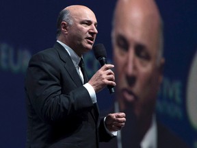 Canadian businessman Kevin O’Leary speaks during the Conservative Party of Canada convention in Vancouver, Friday, May 27, 2016. (THE CANADIAN PRESS/Jonathan Hayward)