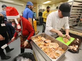Siloam Mission, in Winnipeg, served over 700 hot meals today.  Saturday, December 24, 2016.   Sun/Postmedia Network
