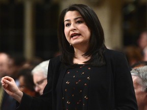 Demoncratic Institutions Minister Maryam Monsef responds to a question during question period in the House of Commons on Parliament Hill in Ottawa on Wednesday, Dec 14, 2016. (THE CANADIAN PRESS/Sean Kilpatrick)