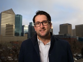 Downtown Business Association executive director Ian O'Donnell poses for a photo downtown in Edmonton, Alta., on Tuesday, Nov. 29, 2016. Codie McLachlan/Postmedia