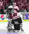 Canada’s Julien Gauthier hugs Canada's Taylor Raddysh (16) as Canada scores against Slovakia in World Junior hockey in Toronto on Tuesday December 27, 2016. Michael Peake/Toronto Sun/Postmedia Network