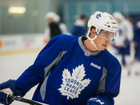 Toronto Maple Leafs forward Tyler Bozak during a practice at the MasterCard Centre in Toronto on Dec. 27, 2016. (ERNEST DOROSZUK/Toronto Sun)