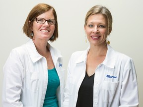 Yellow Scope Science Kits for Girls co-founders Kelly McCollum, left, and Marcie Colledge have created a product that's a finalist for the Toy Industry Association's Rookie Toy of the Year award. Colledge, a Central Elgin Collegiate Institute graduate, hopes the company's science kits will inspire young girls to pursue careers in the field.