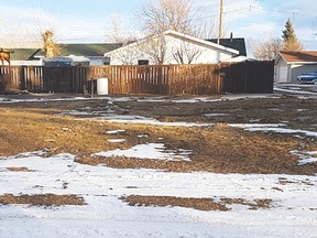 Nothing remains of the construction of a house on this lot. The Village of Carmangay had the structure torn down on Dec. 1 after giving the homeowner numerous warnings to remedy building issues.