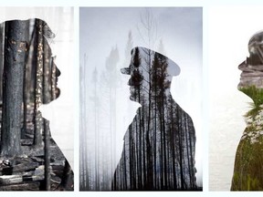 Three double-exposure portraits allowed photographer David Bloom capture emotion and surroundings as residents began to return to Fort McMurray in June 2016.  PHOTO ILLUSTRATION BY DAVID BLOOM