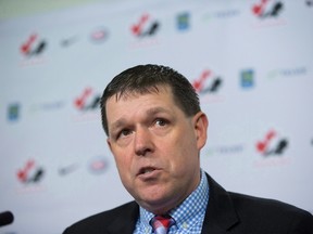 Hockey Canada COO Scott Smith announces the 2019 World Junior Hockey Championship will be held in Vancouver and Victoria, during a news conference in Vancouver, B.C., on Thursday December 1, 2016. THE CANADIAN PRESS/Darryl