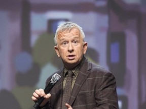 Supplied photo
Comedian Ron James performs at the Grand Theatre in November during the taping of his holiday standup special, True North, which airs Dec. 30 at 9 p.m. on CBC.