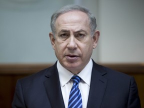 Israeli Prime Minister Benjamin Netanyahu chairs the weekly cabinet meeting at his office in Jerusalem on December 11, 2016. (ABIR SULTAN/AFP/Getty Images)