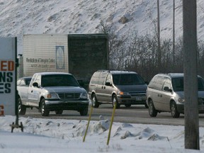 The Kenaston snow disposal site has already closed for the season, having reached capacity for the winter. (FILE PHOTO)