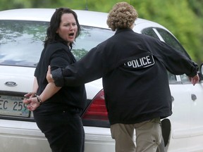 Sandra Giesbrecht was arrested in Bruce Park last June, days after she allegedly abducted her two kids. (CHRIS PROCAYLO/WINNIPEG SUN FILE PHOTO)