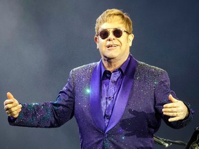 In this Thursday, May 26, 2016 file photo, musician Elton John performs during a show in Tel Aviv. (AP Photo/Dan Balilty, File)