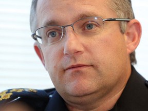 Taber police chief Graham Abela says the attempted murder occurred in the back yard of a residence where two people were hurt. (Ted Rhodes/Postmedia)
