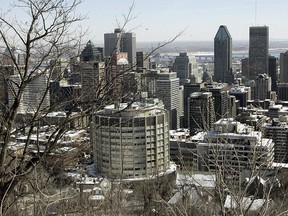 The skyline of Montreal in seen in a file photo. (TIMOTHY A. CLARY/AFP/Getty Images)