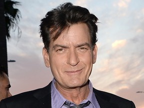 Actor Charlie Sheen arrives at the Dimension Films' 'Scary Movie 5' premiere at the ArcLight Cinemas Cinerama Dome on April 11, 2013 in Hollywood, California. (Photo by Jason Merritt/Getty Images)