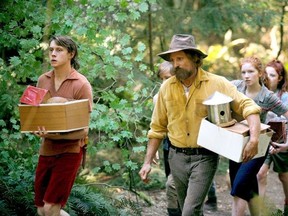 In this image released by Bleecker Street, George MacKay, from left, Viggo Mortensen, Annalise Basso and Samantha Isle appear in a scene from, "Captain Fantastic." The film is to be shown by cineSarnia on Jan. 8 and 9 at the Sarnia Public Library theatre.
