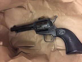 A loaded handgun that Toronto Police allege was seized from a 15-year-old boy in Parkdale early Tuesday, Jan. 3, 2017.