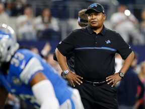 Jim Caldwell has been retained to coach the Lions for the 2017 season, the team announced Wednesday, Jan. 4, 2017. (Michael Ainsworth/AP Photo)