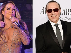 Mariah Carey and ex-husband Tommy Mottola. (Getty Images)