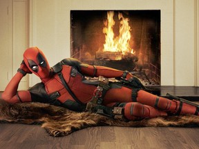 Deadpool takes a well-earned load off. (20th Century Fox-Marvel)