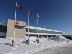 RCMP are investigating the construction of the Canada Post building. (CHRIS PROCAYLO/WINNIPEG SUN)