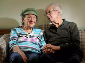 Norman and Mae Davis, 94 and 91 years old, have been married for 71 years. (Julie Oliver, Postmedia)