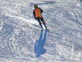 A skier at Camp Fortune.