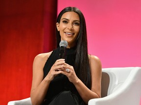 Kim Kardashian-West speaks at The Girls' Lounge dinner, giving visibility to women at Advertising Week 2016, at Pier 60 on September 27, 2016 in New York City. (Slaven Vlasic/Getty Images for The Girls' Lounge)