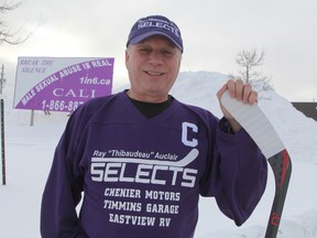 Ray Auclair, a former Timmins businessman and survivor of childhood sexual abuse, is hosting a charity hockey game to raise funds for a new awareness billboard in Cochrane. The game will be held at the Tim Horton Event Centre in Cochrane on Jan. 28 and feature Old Timers hockey teams from Timmins and Cochrane pitted against one another for the cause.
