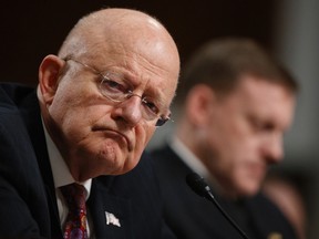 Director of National Intelligence James Clapper listens to questions while testifying on Capitol Hill in Washington, Thursday, Jan. 5, 2017, before the Senate Armed Services Committee hearing: "Foreign Cyber Threats to the United States." (AP Photo/Evan Vucci)