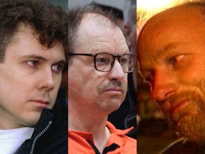 Killers Paul Bernardo, from left, Gary Ridgway and Robert Pickton (Postmedia Network files)