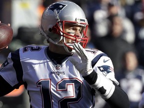 New England Patriots quarterback Tom Brady passes against the Denver Broncos during the first half of an NFL football game, in Denver. The Patriots play in a divisional playoff game on Jan. 14. (AP/Jack Dempsey, File)