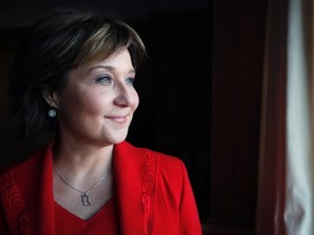 Premier Christy Clark is photographed during a year end interview with The Canadian Press in her office at the Provincial Legislature in Victoria, B.C., Friday, December 16, 2016. (THE CANADIAN PRESS/Chad Hipolito)