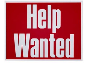 Help wanted sign