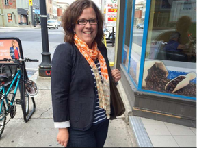 Emilie Taman, on the campaign trail for the New Democratic Party in Ottawa-Vanier in 2015.